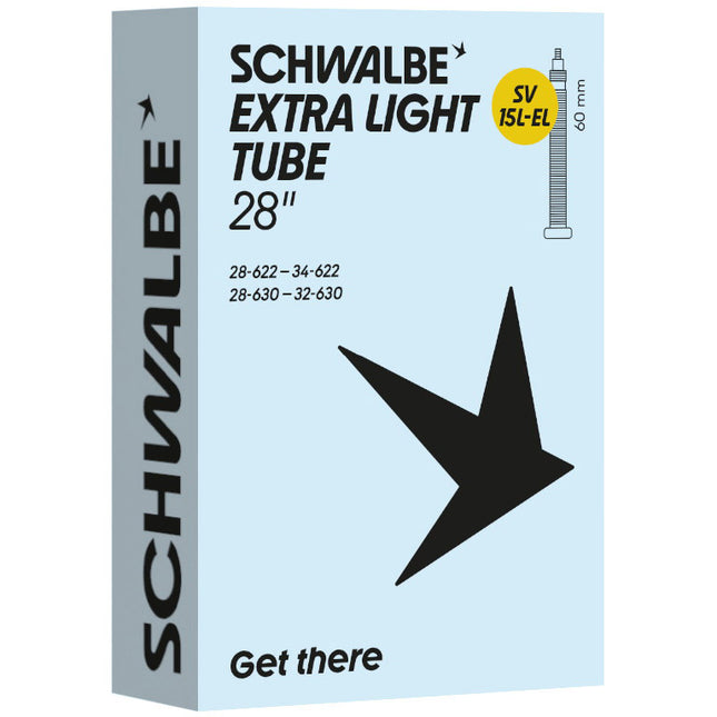Schwalbe binnenband SV15L-EL 28/34-622/630 60mm zwart