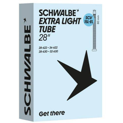Schwalbe binnenband SCV15L-EL 28/34-622/630 80mm zwart