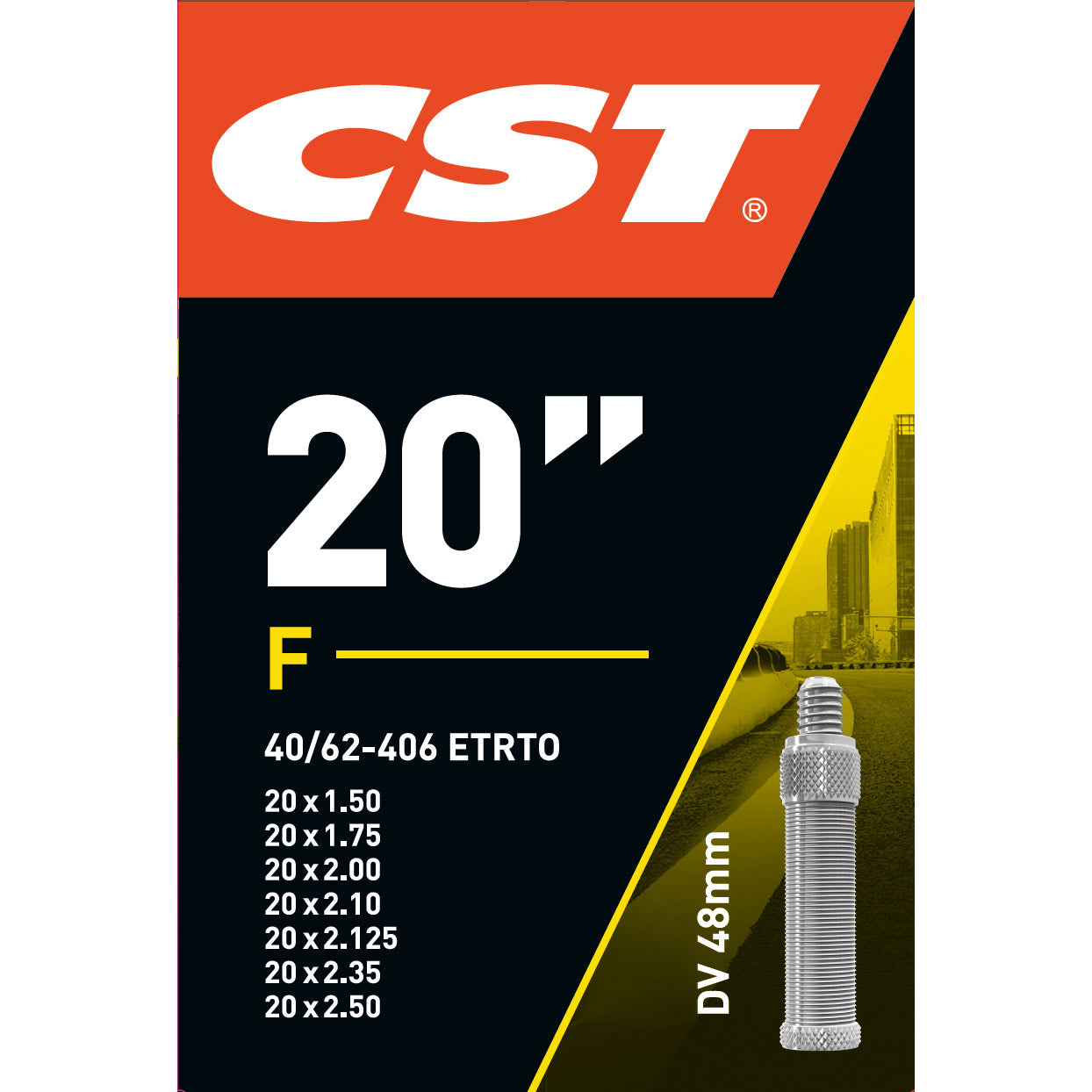 CST binnenband 20" 40/62-406 HV 48mm
