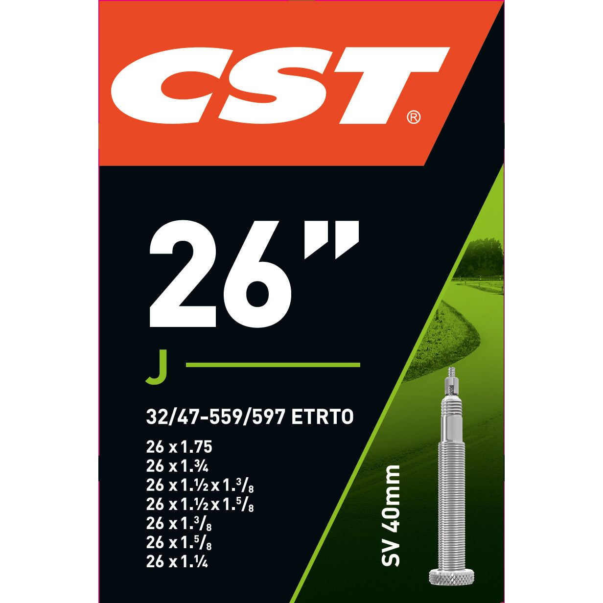 CST binnenband 26" 32/47-559/597 FV 40mm