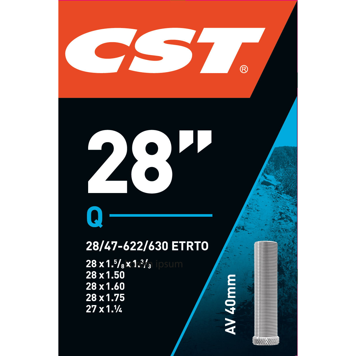 CST binnenband 28" 28/47-622 AV 40mm