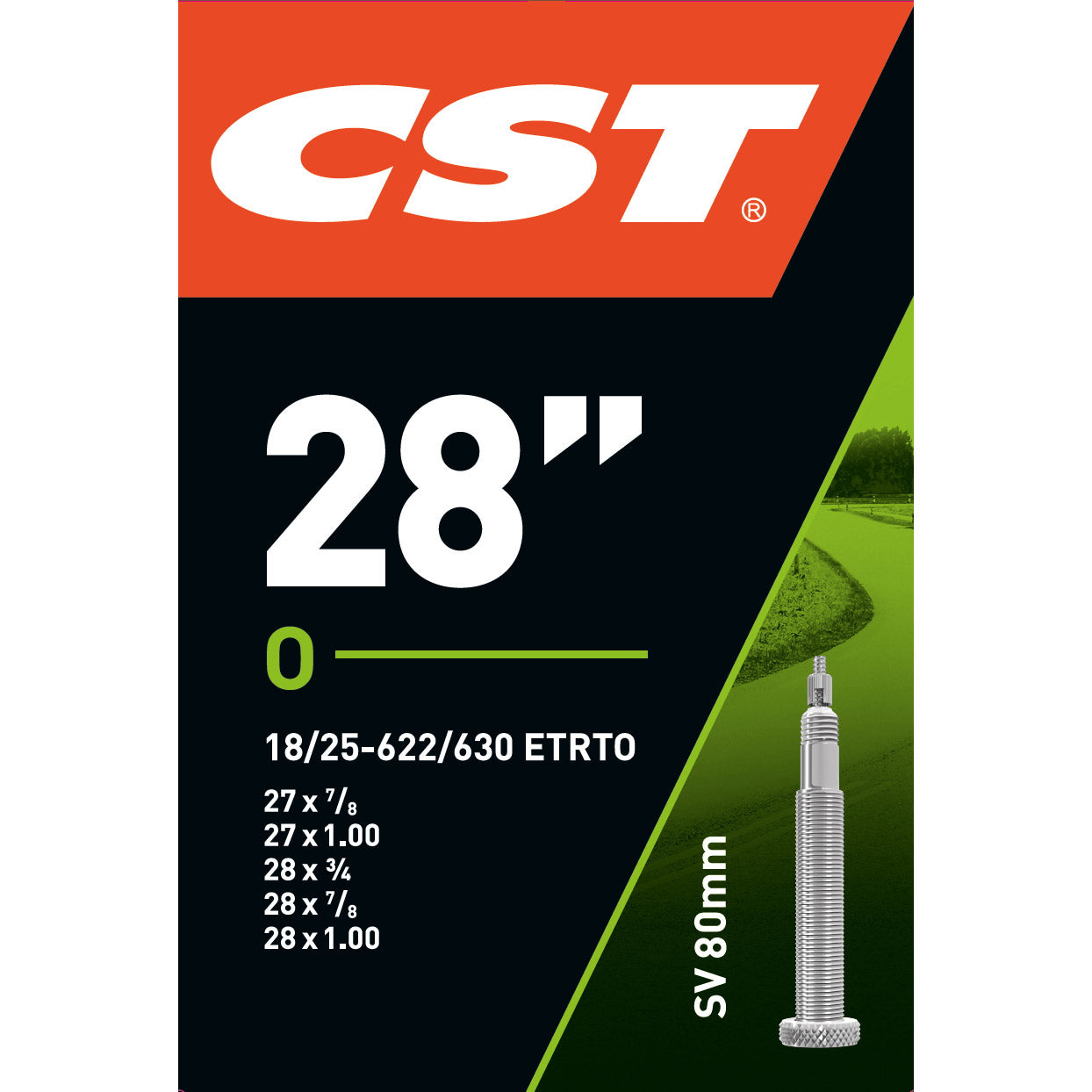 CST binnenband 28" 18/25-622/630 FV 80mm