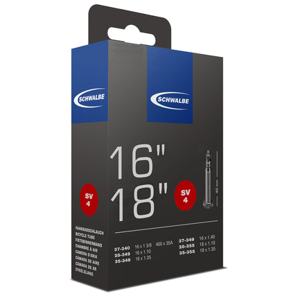 Schwalbe binnenband SV4 16/18" 28/37-340/355 FV 40mm