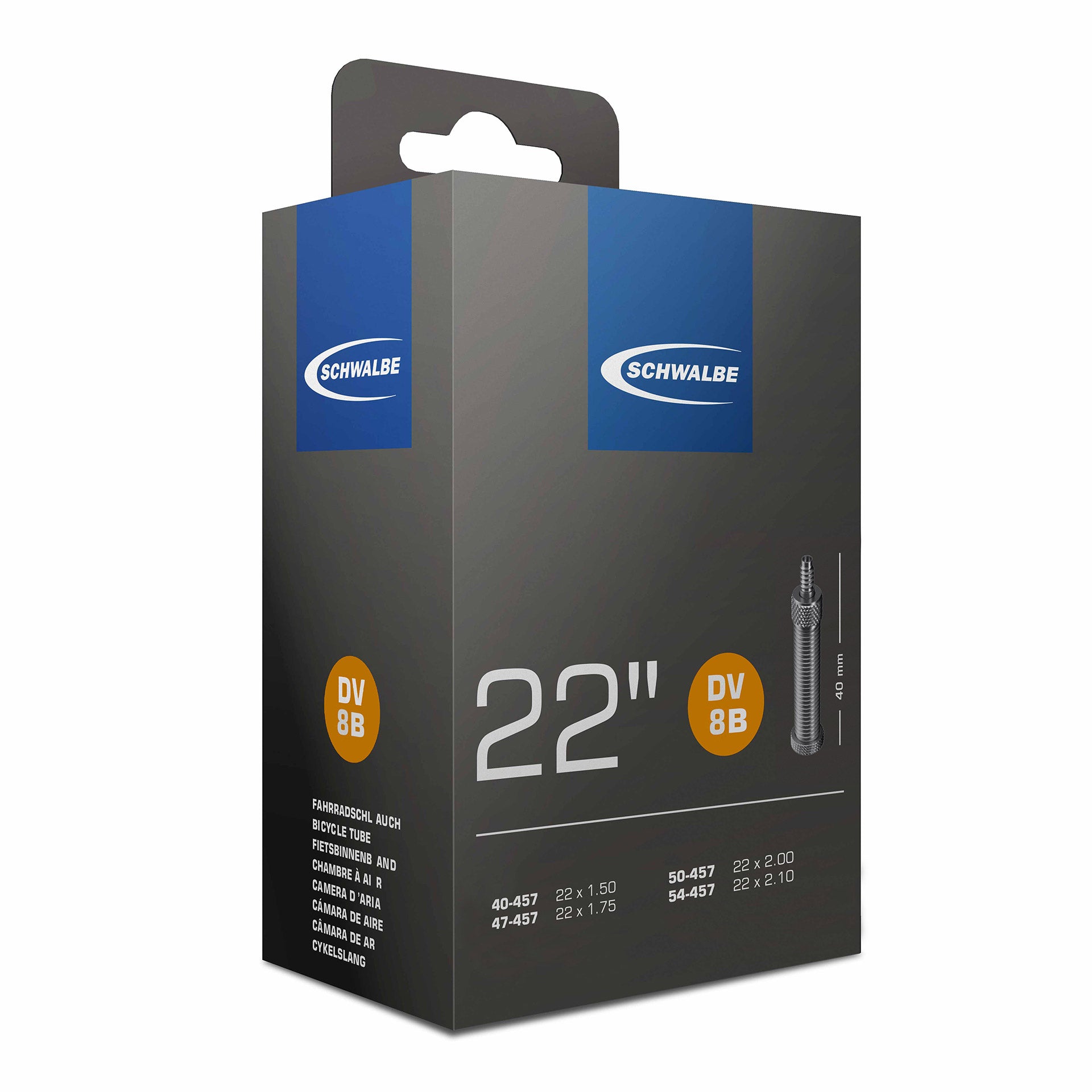 Schwalbe binnenband DV8B 22" 40/54-457 HV 40mm