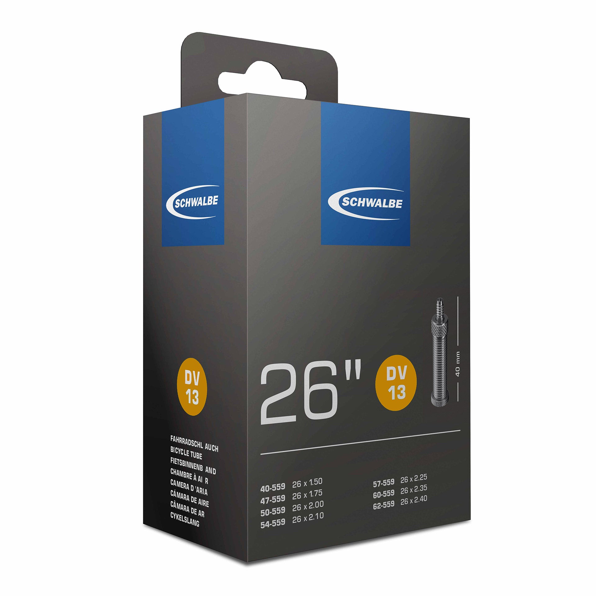 Schwalbe binnenband DV13 26" 40/62-559 HV 40mm