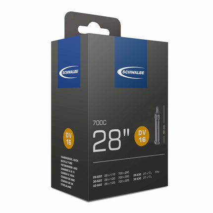 Chambre à air Schwalbe DV16 28" 28/32-622/630 HV 40mm