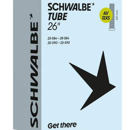 Schwalbe chambre à air AV12XS 26 pouces 20/28-584/590 valve auto 40mm