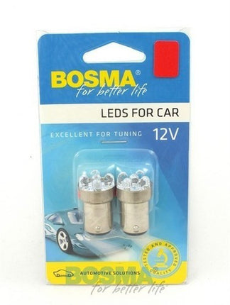 Kaart a 2 5-LED LAMP 12V BAY15D ROOD