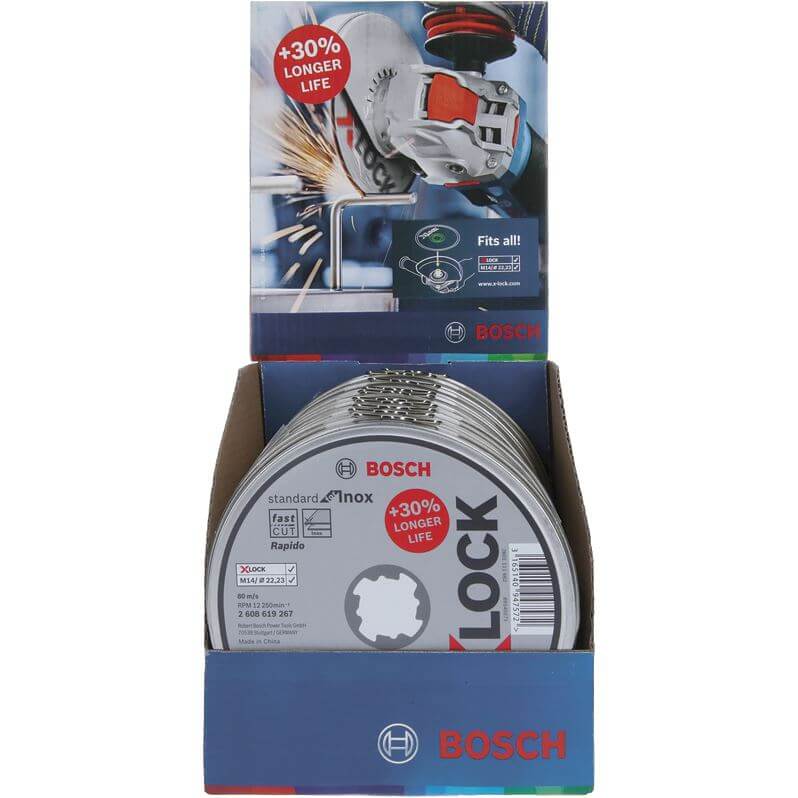 Bosch Prof doorslijpschijf in blik recht Inox/RVS 125 mm(10