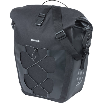 Basil single bag Navigator L MIK studs waterproof 22l black