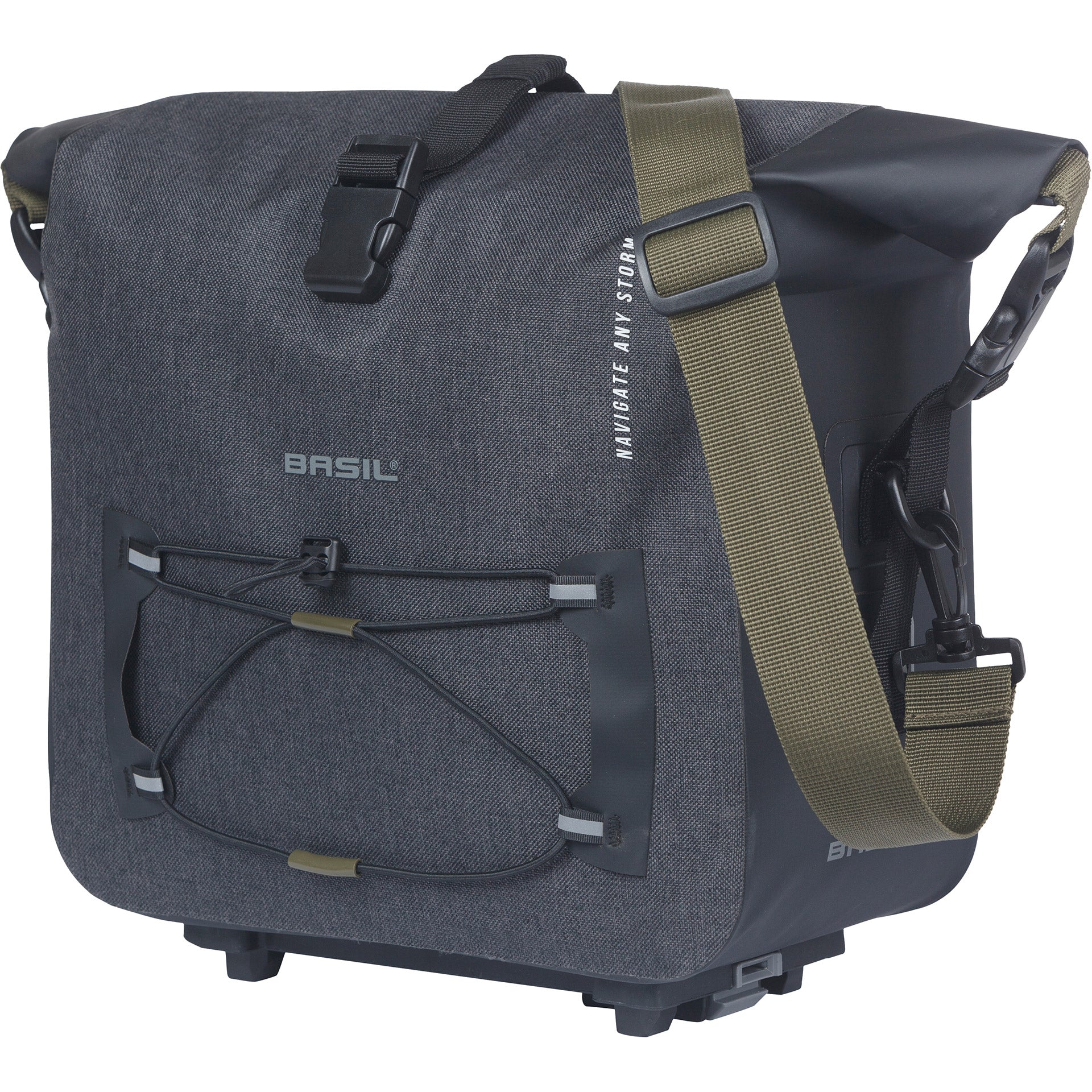Basil bagagedragertas Navigator Storm MIK 13l zwart