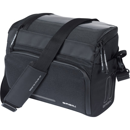 Sacoche de guidon Basil Move 7-8l noir avec platine adaptatrice