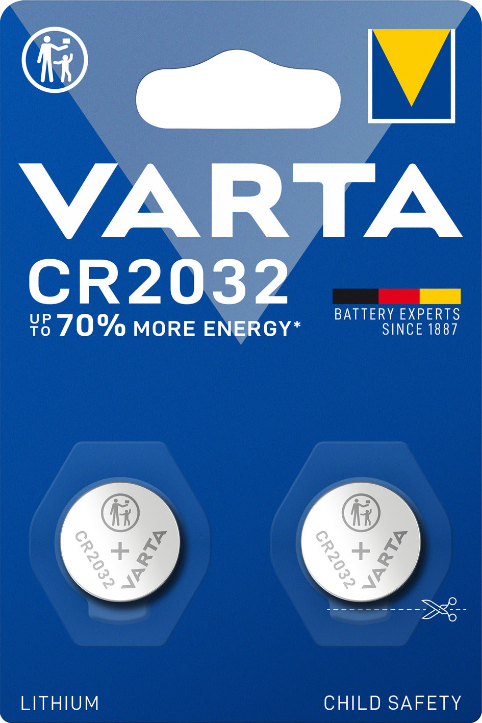 Varta batterij CR2032 Lithium 3V (2)
