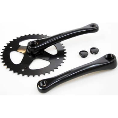 Cortina crankstel 42t 3/32 alu zwart