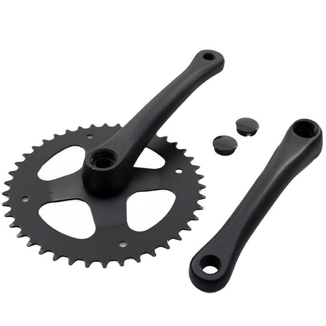 Cortina crankstel 42t 3/32 black matt