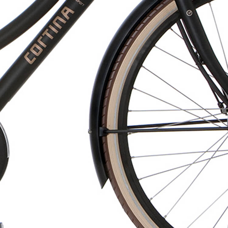 Cortina 28" E-U4 voorspatbord mat Baked Clay Matte