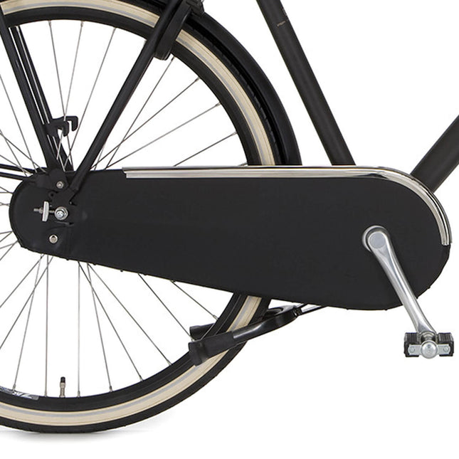Cortina kettingkast lakdoek U4 jet black matt 7v chroom