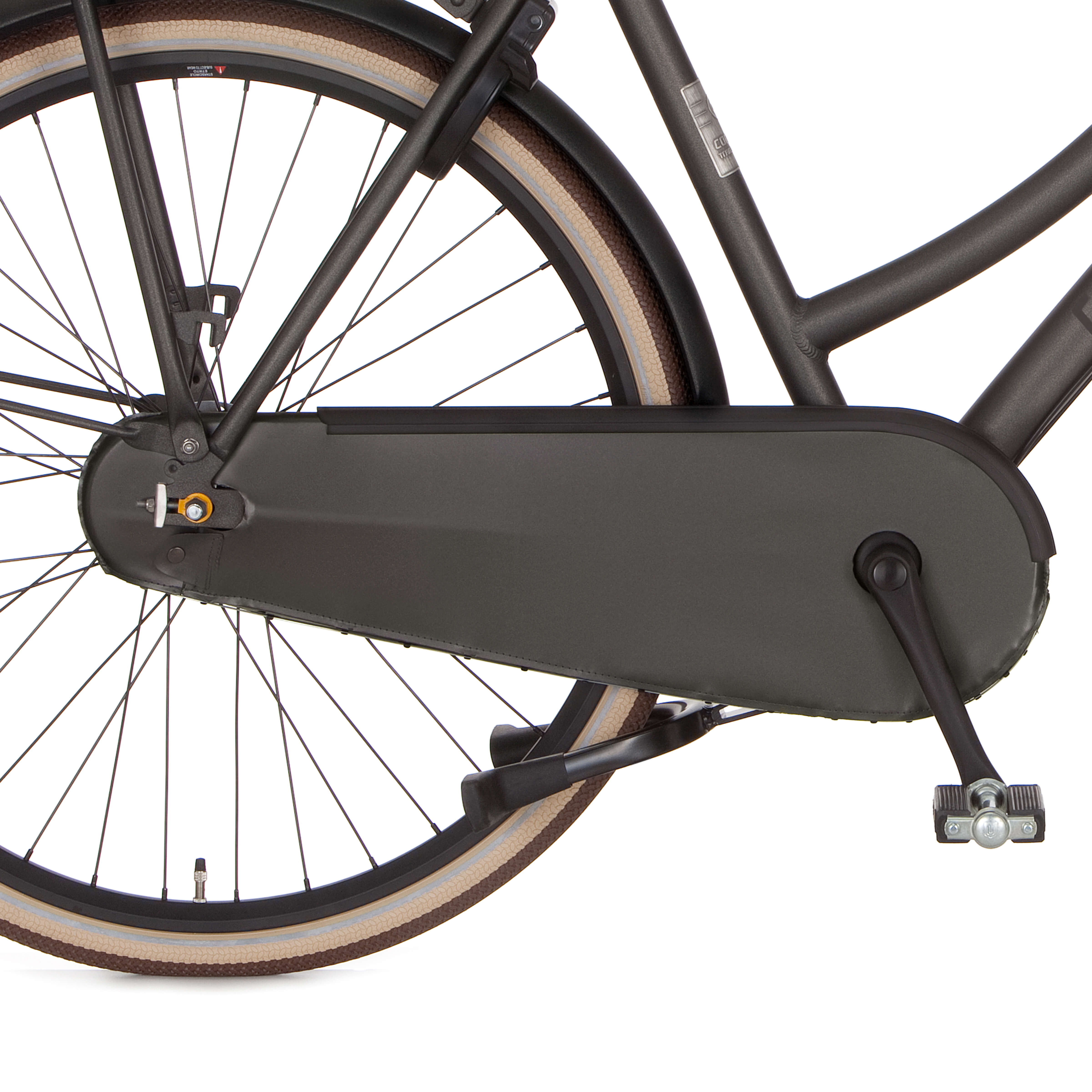 Cortina kettingkast lakdoek U4 black gold matt 7v