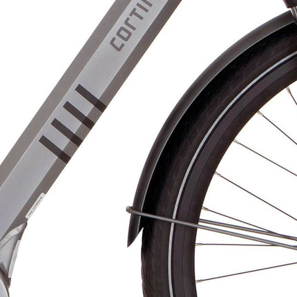 Cortina spatbord voor 28 E-Octa lead metal matt