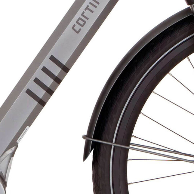Cortina spatbord voor 28 E-Octa lead metal matt