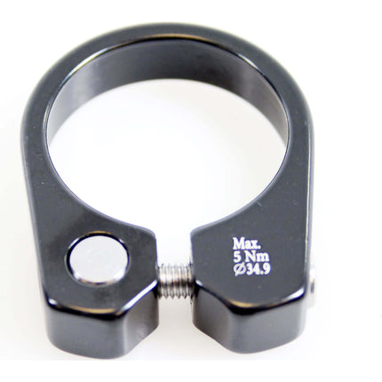 Collier de serrage Cortina 34.9 mm noir + boulon