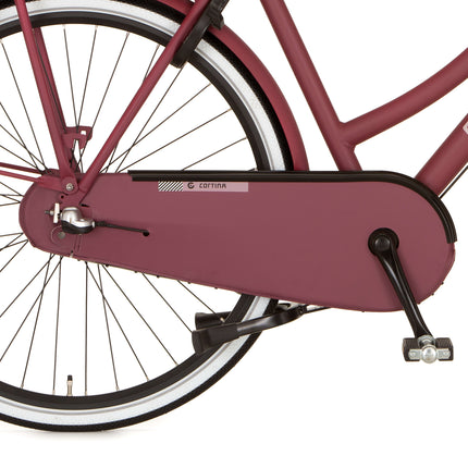 Cortina kettingkast lakdoek U4 raspberry matt 3v