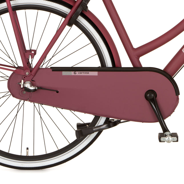 Cortina kettingkast lakdoek U4 raspberry matt 3v