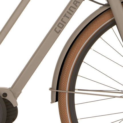 Cortina mudguard for 28 Foss halva grey matt