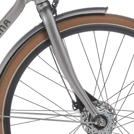 Cortina front fork Foss lead metal matt