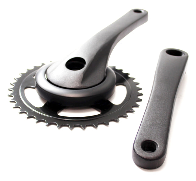 Cortina crankstel 38t black matt