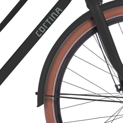 Cortina mudguard for 28 Foss arrant black matt
