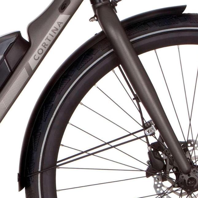 Cortina spatbord voor 28 E-Mozzo jet black matt