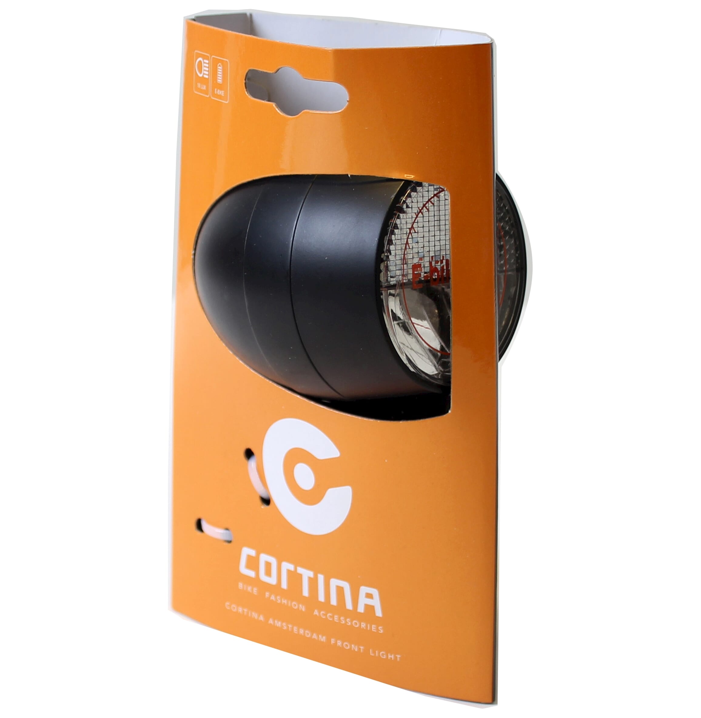 Cortina koplamp Amsterdam E-bike zwart