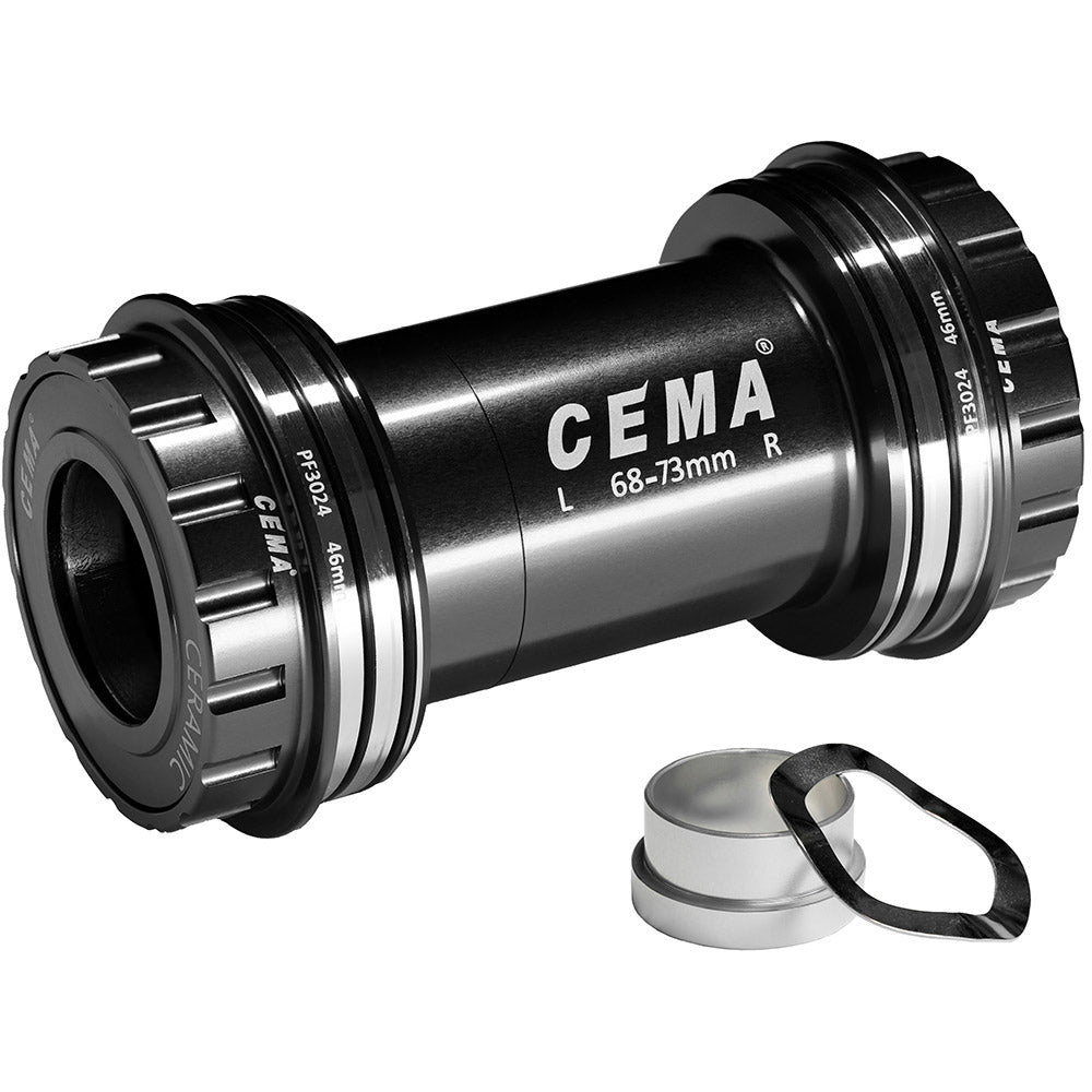 CEMA bracketas PF30 SRAM GXP SG3 coated keramisch zwart