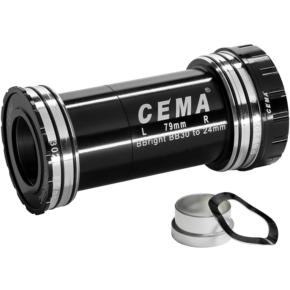 CEMA bracketas BBright42 SRAM GXP SG3 coated keramisch zwart