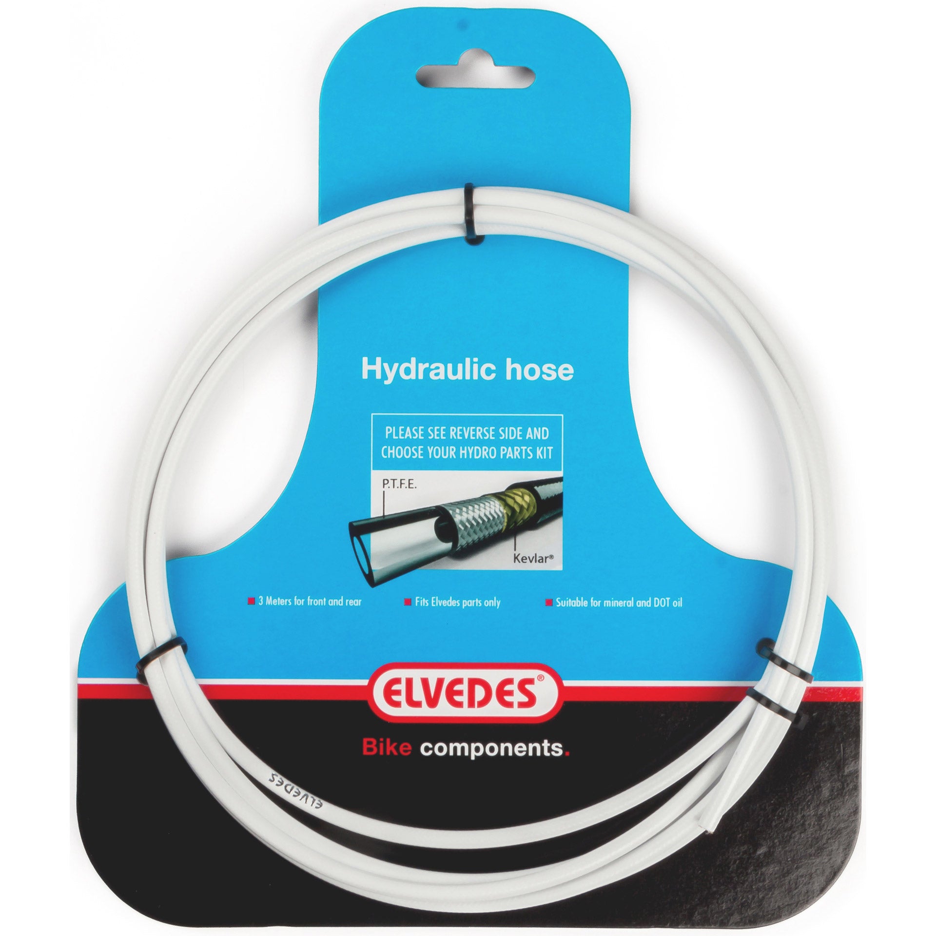 Elvedes Hydro slang 3 mtr PTFE wit 2011007