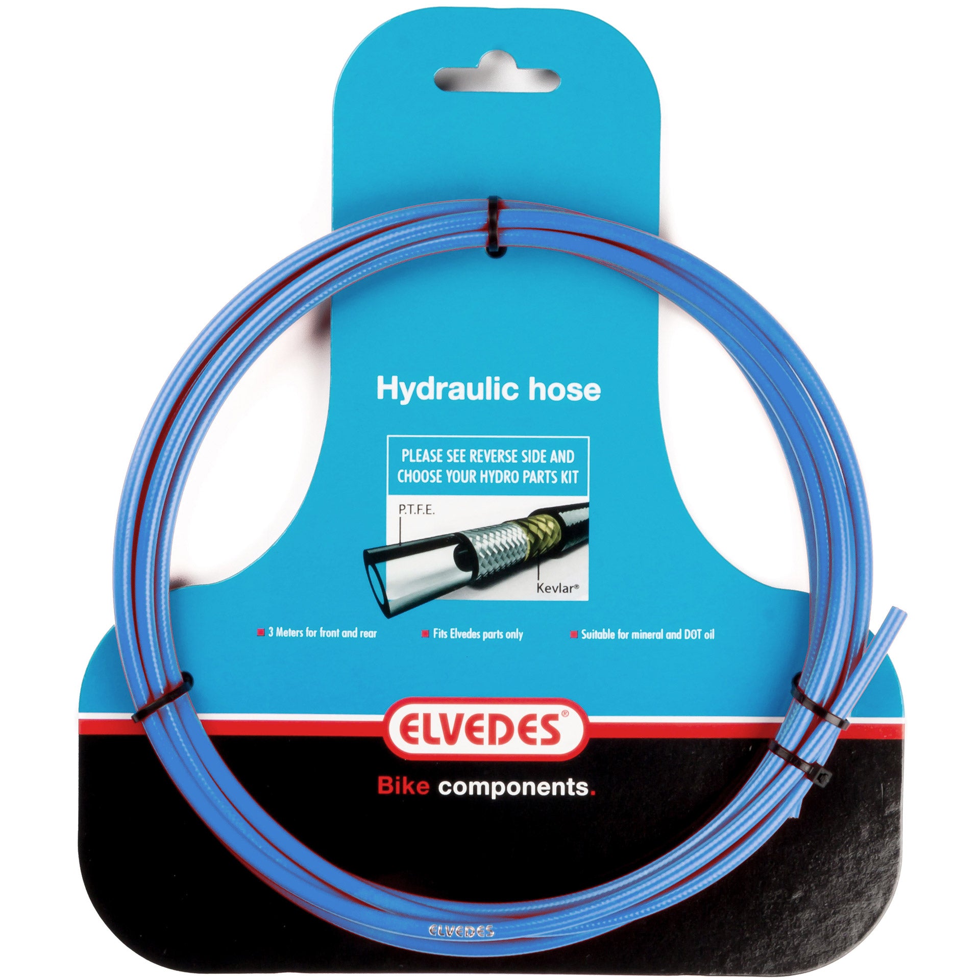 Elvedes Hydro slang 3 mtr PTFE blauw 2011010