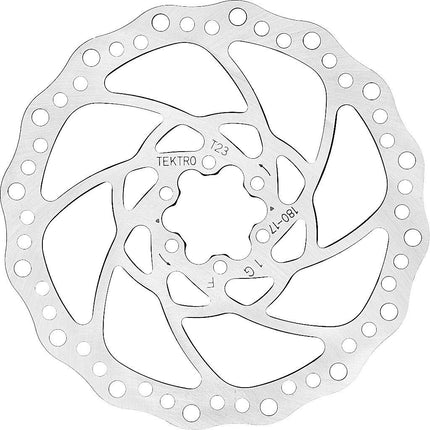 Tektro remschijf TR180-17 ø180/2.3mm zilver