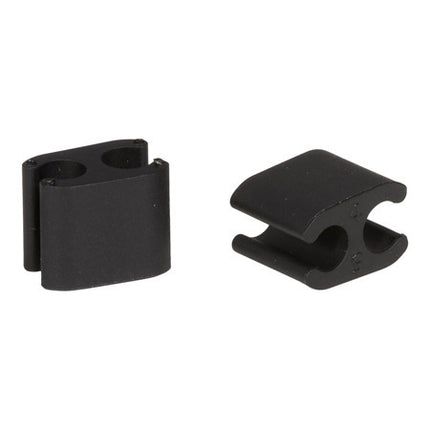 Elvedes cable clips duo black 5+5mm plastic (p/10) CP2020104