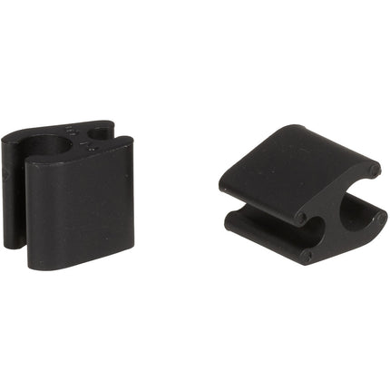 Elvedes kabelclips duo zwart 4,1mm / 4,1mm plastic (p/50)