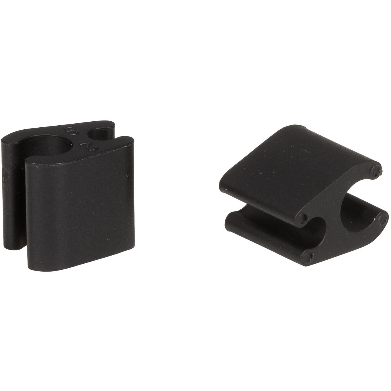 Elvedes kabelclips duo zwart 4,1mm / 4,1mm plastic (p/50)