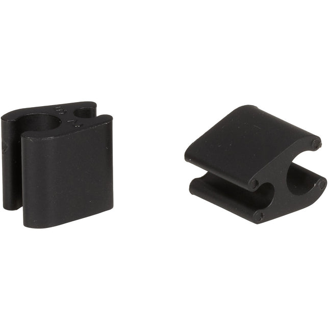 Elvedes kabelclips duo zwart 4,1mm / 4,1mm plastic (p/50)