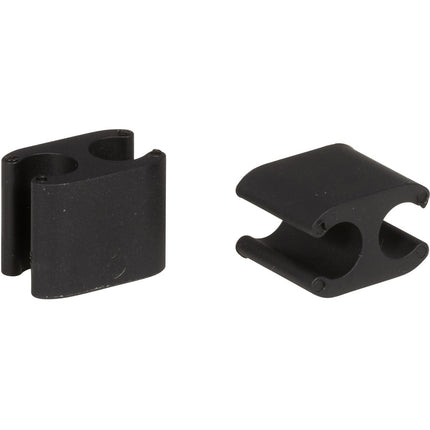 Elvedes clips de câble duo noir 5,0mm - 2,5mm plastique (p/50)
