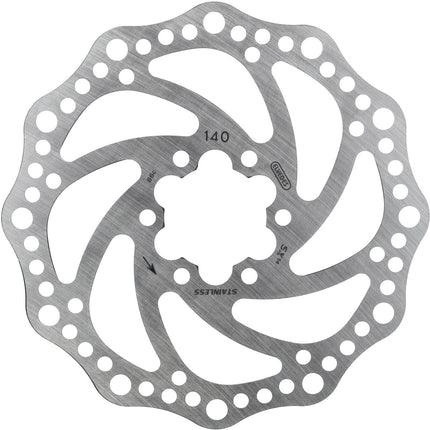 Elvedes rotor SX14 140mm 6 gaats + boutjes RVS