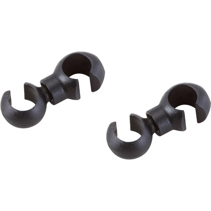 Elvedes roteerhaken 4,3-5mm PVC zwart (50x) ELV2015141
