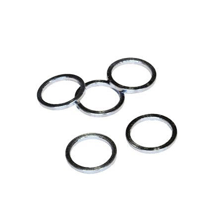 VWP Balhoofdtussenring spacer alu 3mm 1" zilver p/5