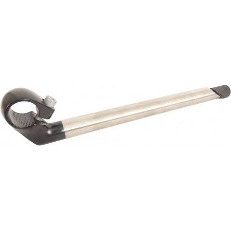 Stuurpen Kalloy 22.2mm 40/280 RVS zwart/chrome