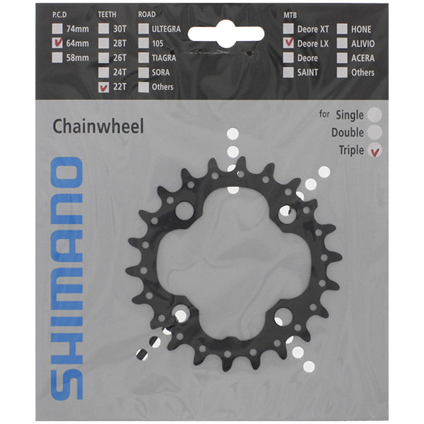 Shimano kettingblad SLX/LX  22T 9/10v