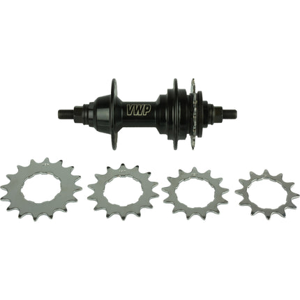VWP Moyeu K7 BMX 36t. Axe 3/8" avec pignon démontable et roulements scellés