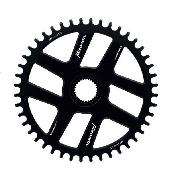 Miranda tandwiel 38T Bosch Gen4 47,5mm zwart aluminium